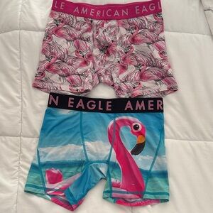 American Eagle Boxer Briefs Pack - Pink, Black & Blue both pair 15 bucks